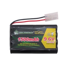 NEW 1-Pack 9.6V 1500mAh NI-MH Rechargeable Battery For RC Car Tamiya Plug USA