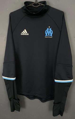MEN'S MARSEILLE OLYMPIQUE 2016/2017 TRAINING SOCCER FOOTBALL SHIRT JERSEY SIZE M - Picture 3 of 10