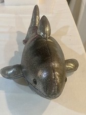 Destination Nation silver Shark Titanium 50531 Stuffed Plush Animal Toy 11 EUC