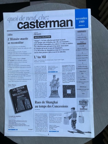QUOI DE NEUF CHEZ CASTERMAN ? BULLETIN D’ACTUALITÉ N°55 1989 EN EXCELLENT ÉTAT - Photo 1 sur 2