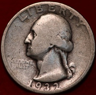 1932 D Denver Mint Silver Washington Quarter
