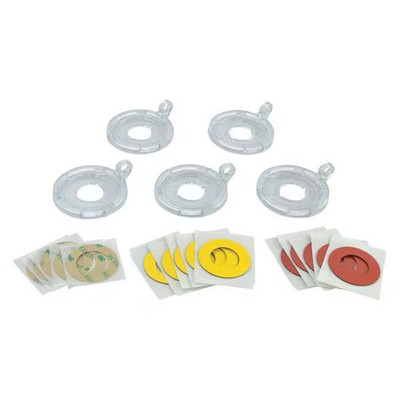 Brady 130823 Push Button Lockout Base, Clear, Plastic, 1 Max. No. Of Padlocks,