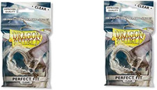2 Packs Inner Sleeve Clear Standard Size 100 Ct Card Sleeves Individual Pack