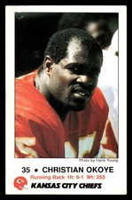 Christian Okoye 1988 Kansas City Chiefs Police Set-Break #5 Kansas City Chiefs