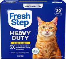 Advanced Multi-Cat Clumping Litter with Frebreze - 17.5 Lb Heavy Duty Odor Block