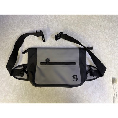 geckobrands Waterproof Tarpaulin Waist Pack Black & Gray Never Used