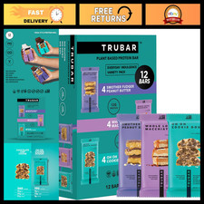 Vegan Protein Bars - Peanut Butter, Macchiato, Cookie Dough - Gluten Free, High