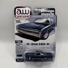 Auto World 1970 Plymouth Sport Fury GT 1:64 Diecast Car Vintage Muscle B21
