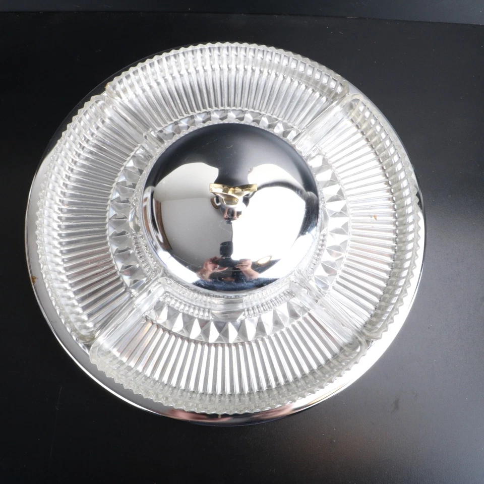 Vtg Kromex Lazy Susan Condiment Dip Tray - Image 3 of 4