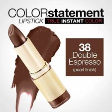 Milani Color Statement Lipstick 38 Double Espresso NEW no flaws brown 90s grunge