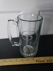 Collectible Clear Glass Beer Mug Featuring an Etched Letter Monogram D — photo 3