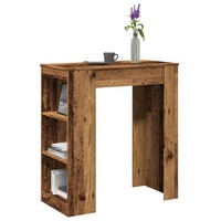 Bartisch Mit Regal Altholz-Optik 95X47X103,5 Cm Spanplatte