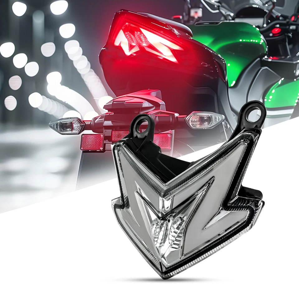 Luz traseira de LED integrada sinal de seta de freio para Kawasaki Z125 Pro 2017-2024 - Imagem 2 de 4