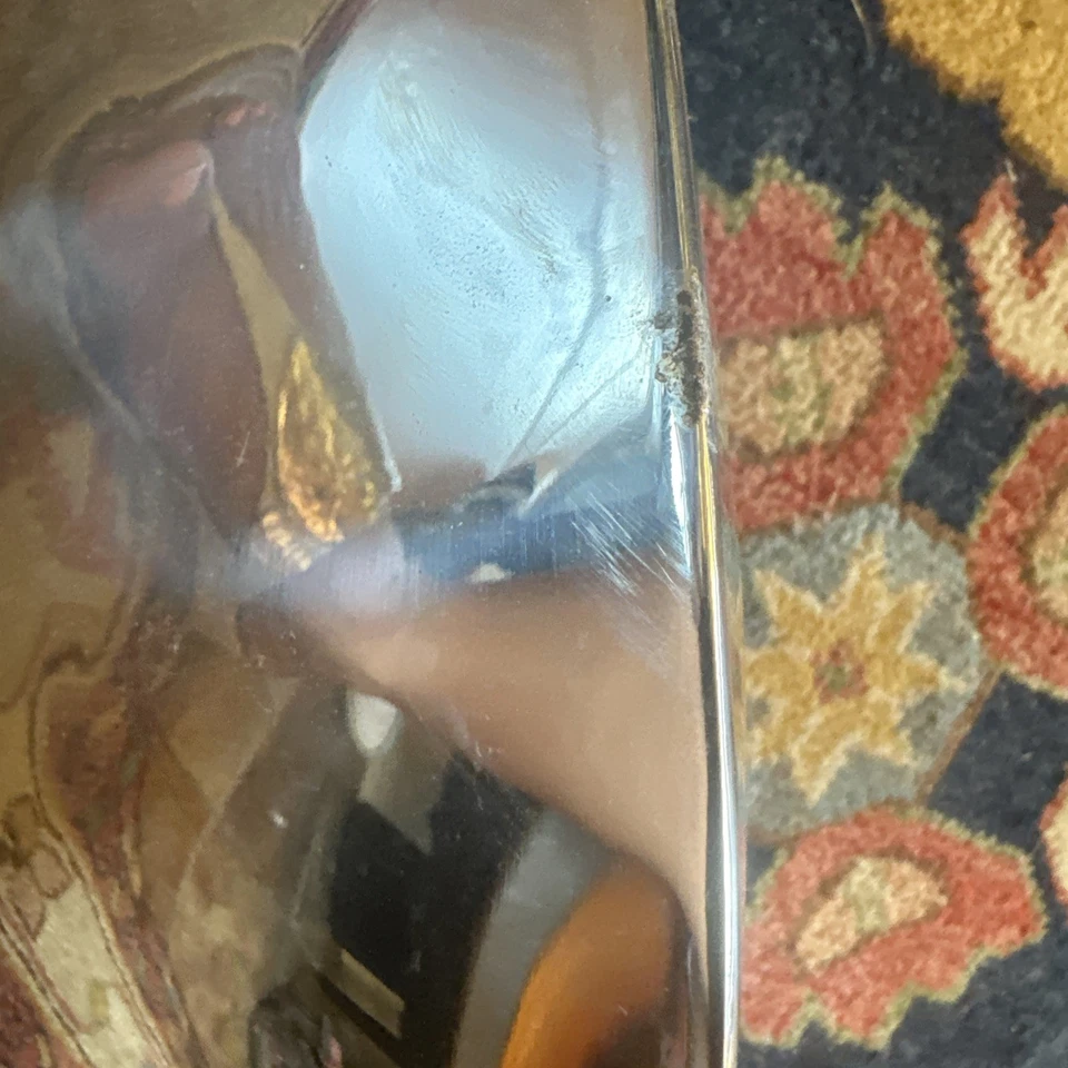 Модернистская ваза Michael Aram 18 дюймов нержавеющая сталь хром MCM винтажная абстрактная пара - Изображение 4 из 4