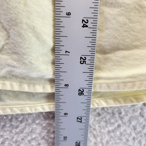 PROPER CLOTH Dress Shirt Mens Medium Slim Faded Yellow Oxford Cotton 15.5 - Picture 12 of 18