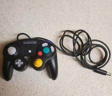 Nintendo GameCube Controller Black OEM DOL-003 Wired Tested Original