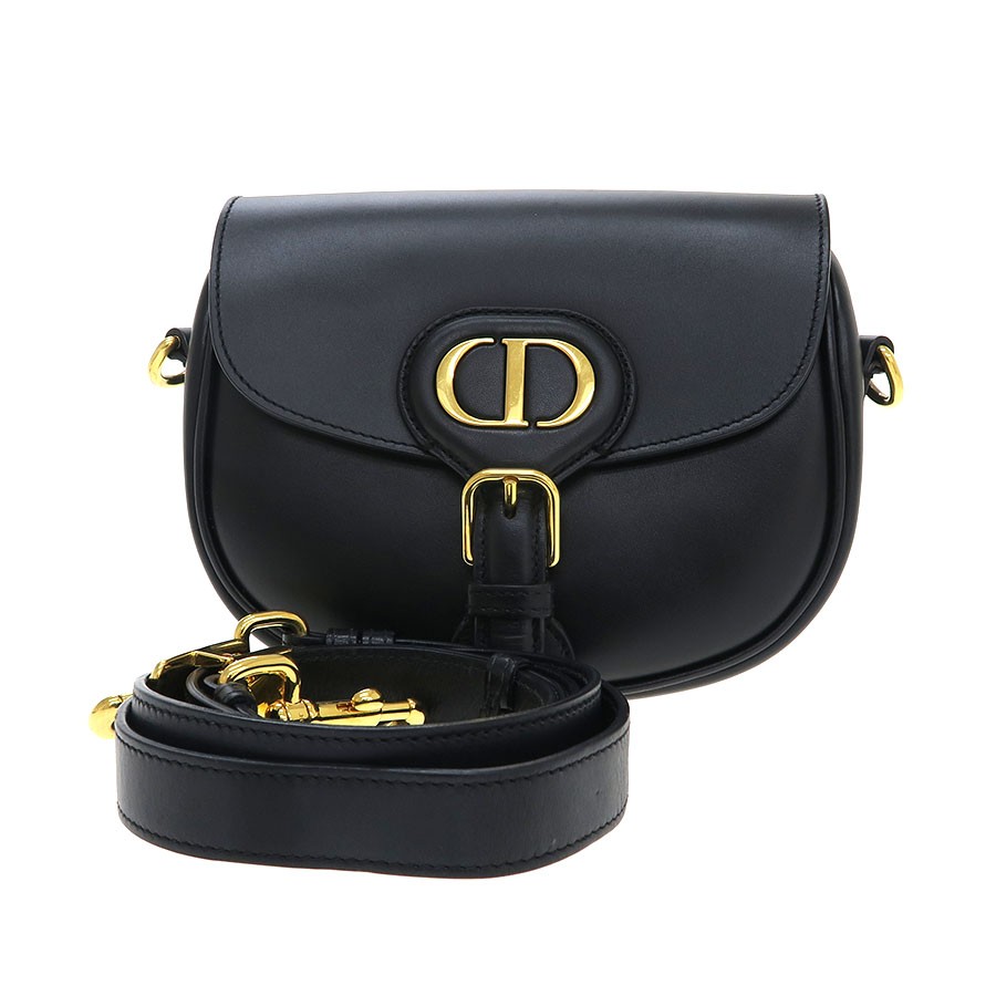 Dior BOBBY M9317 Box Calf Black Shoulder Bag #SAB16815