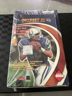 Perfectly Still In Plastic 99 Odyssey Football Cards Peyton Manning On Front