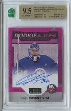 2020-21 OPC Platinum Ilya Sorokin #R-IS Matte Pink Rookie Auto RC /99 MNT 9.5
