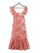 RIXO Maxi Dress UK6 in Red