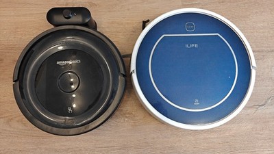 2 x  Saugroboter Amazon Basics, I Life Clean Defekt an Bastler