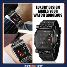 MECOTTZ LED Crab Watch Men's Luminous Digital Wristwatch Waterproof Novelty Gift