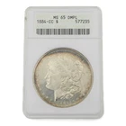 1884-CC Morgan Silver Dollar ANACS MS 65 DMPL Carson City USA $1 Coin NR #C902-5