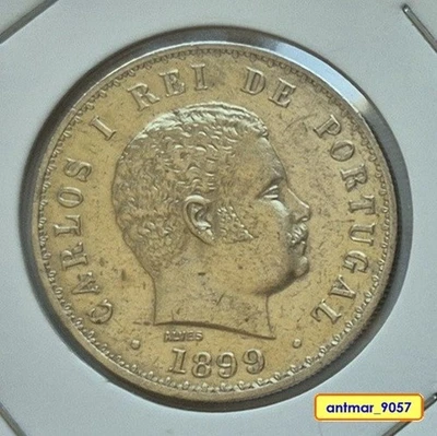 Portugal - 500 REIS 1899 - Argent - CHARLES KING - D. CARLOS - ARMOIRIES *A-UNC* - Photo 1/2