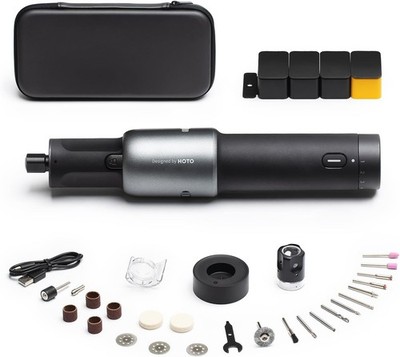 HOTO Cordless Rotary Tool Kit, Brushless Motor, 25000RPM, 5 Variable Speed, 35 A