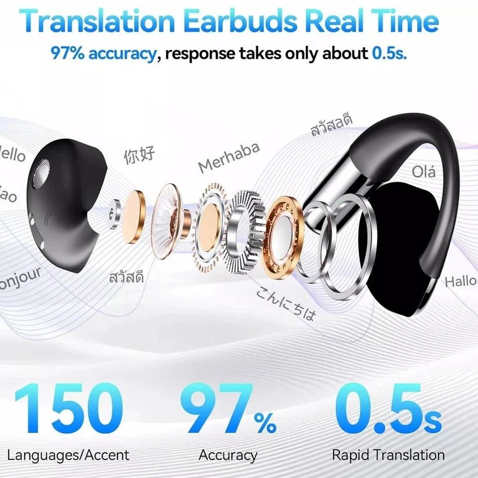 AI Language Translator Device Real-time Smart Instant Voice 150+ Languages - Image 3 of 4