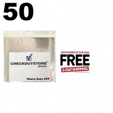 50 COS Clear Plastic CPP for 12" Vinyl 33 RPM Records Inner Sleeves  1-3 DAYS