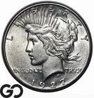 1927-S Peace Dollar, Choice AU++ Tougher San Francisco Issue