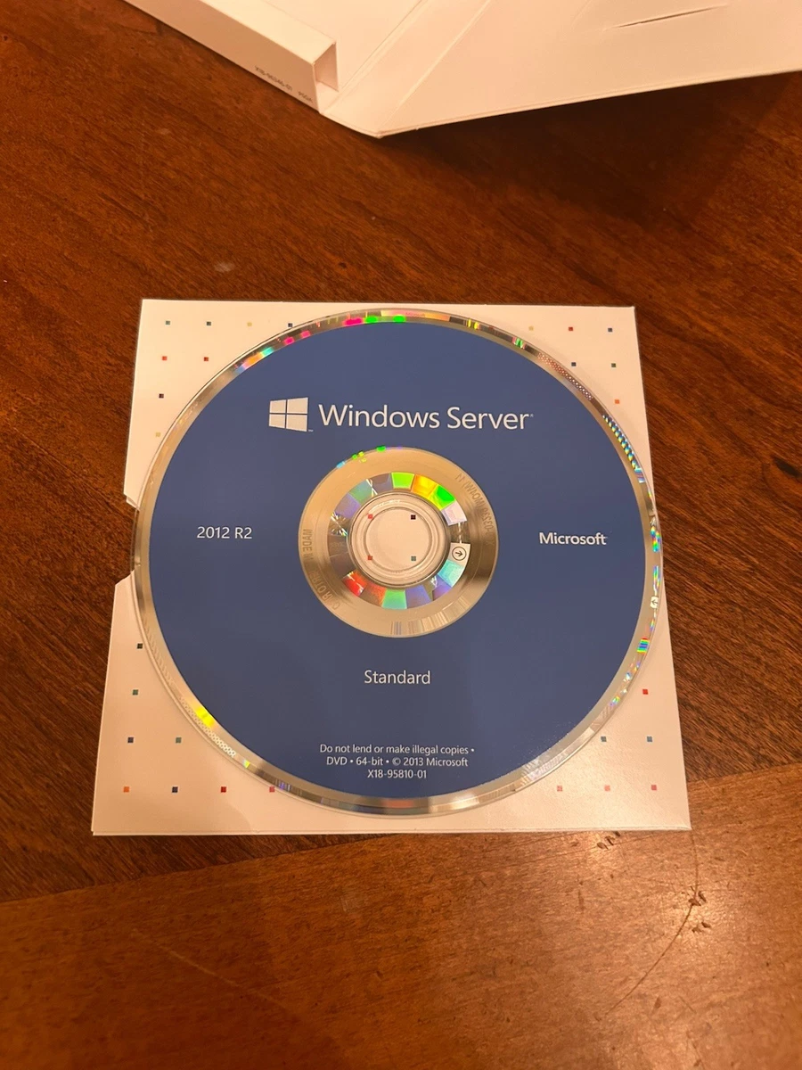 Microsoft Windows Server 2012 R2 estándar 64 bits venta al por menor 10 CAL DVD P73-05967