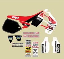 1989 Mugen Crm 250 Cr  Graphic Kit Minus Seat Cover , Evo Mx Custom Mx Graphics