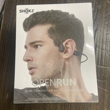 Shokz OpenRun Wireless Bone Conduction Headphones - Black S803BK New Sealed 
