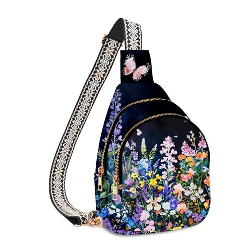 Kleine Leder Sling Bag für Damen Crossbody Bauchtasche Reise Freizeit Brusttasche - Bild 1 von 6