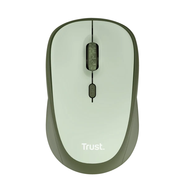 TRUST MOUSE YVI WIRELESS ECO, VERDE - Immagine 2 di 4
