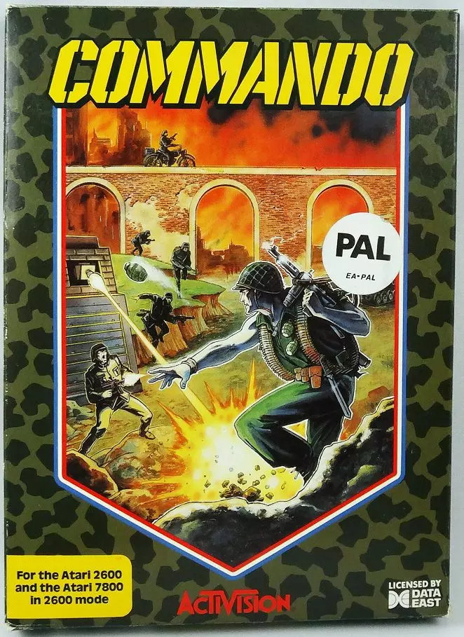 Atari 2600 - Activision's Commando  (cartouche avec boite et notice)