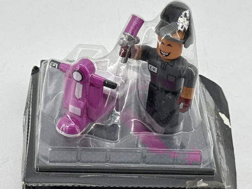 ROBLOX Bloxburg Mechanic Mike Figure w/ Scooter Mikeâs Motors Character