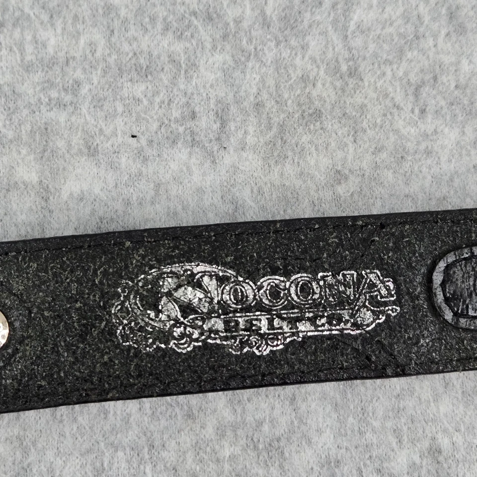 Cinturón Nocona Jóvenes Niños 24 Longhorn Steer Western Vaquero Cuero Negro Marrón Foto 2 de 4