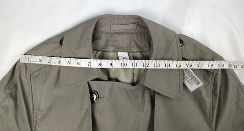NWT DSCP Valor Collection All Weather Trench Coat Removable Quilt Liner Mens 40L image 18