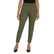 Express Women's Olive Ankle Length Pull-On Ponte Pant - Plus Size 2XL 20-22 