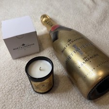 Moët & Chandon Rosé Impérial Champagne Candle Luxury Black & Gold NEW in Box
