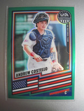 2026 USA Baseball Stars and Stripes Prizm Prizms Green #32 Andrew Costello
