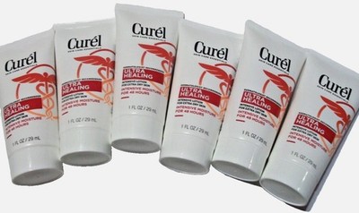 Lot Of 6 Curel Ultra Healing Intensive Lotion,  1 Oz Travel Size