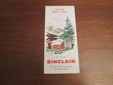 Vintage 1955 Sinclair Road Map: Eastern United States GAS-OIL