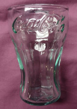 Miniature Decorative 3.25 Inch Green Tinted Coca Cola Glass - Collectible