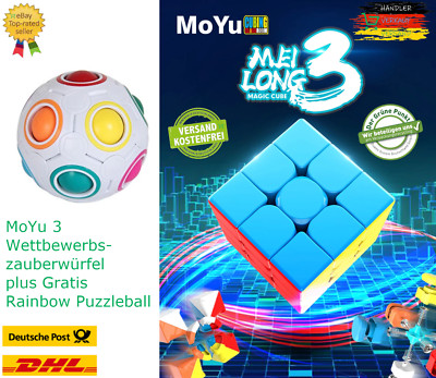 MoYu Magic Cube zertifizierter Zauberwürfel + Super Magic Rainbow Ball