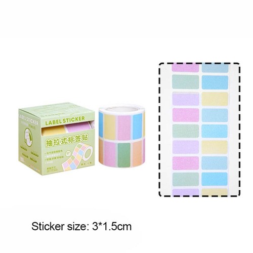 Back Full Adhesive Pearlescent Sticky Tabs Memo Pad School Office - Picture 5 of 18