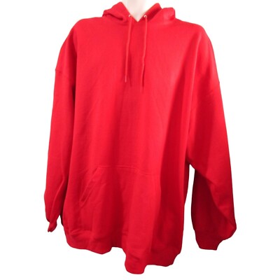Vintage Red Hoodie Sweatshirt 3XL Fruit Of The Loom Best NWOT Cotton Blend 